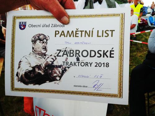 Zábrodské traktory a veteráni (2.6.2018)